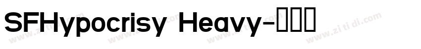 SFHypocrisy Heavy字体转换